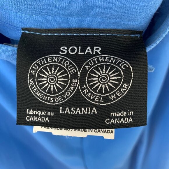 NWT Solar by Lasania Bright Blue Capri Pants - Picture 4 of 5